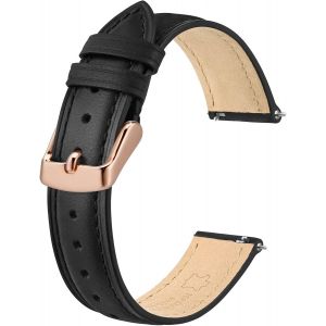 Bracelets De Montre En Cuir &Eacute;l&eacute;gant, D&eacute;gagement Rapide, Bracelet De Montre Pour Femmes Et Hommes, Compatibles Avec Les Cornes De Montre De 12mm 14mm 15mm 16mm 18mm 20mm - Neuf