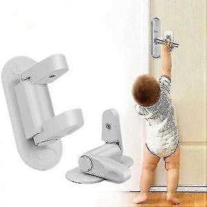 2 Packs Porte Levier Serrure Poignées De Sécurité Portes D'épreuve Sécurité Pour Bébés Pour Enfants - Neuf