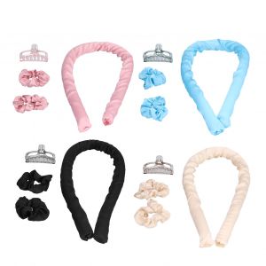 Lot De 4 Bigoudis A Cheveux Sans Chaleur, Bandeau De Bouclage Pour Cheveux Ondules, Outil De Coiffure - Neuf
