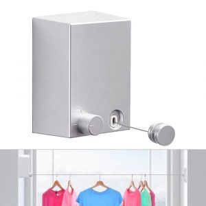 4.2 m (de 13,8 pi) Rétractable à l'Intérieur de la Sécheuse Rétractable sèche-linge Piscine Intérieure sèche-linge (en Argent), Rétractable à l'Intérieur de la Sécheuse - Neuf