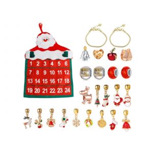 Calendriers de l'Avent de No&euml;l avec bijoux, bracelets et breloques - Neuf