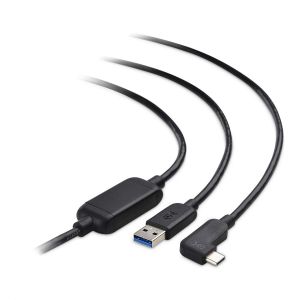 JGD-C&acirc;ble actif USB C 5 m pour casque Oculus Quest 2 (c&acirc;ble actif USB-A vers USB-C compatible avec la fonction de c&acirc;ble Oculus Link) en noir - 5 m&egrave;tres - Neuf