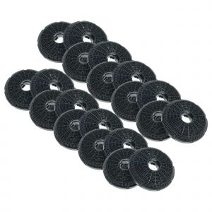 vhbw 20x Filtres &agrave; charbon actif remplacement pour Silverline AF110 pour hotte aspirante - Neuf