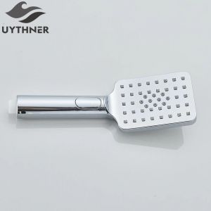 Uythner Pomme De Douche De Luxe Abs Plastique Carr&eacute; Pomme De Douche &Agrave; Effet De Pluie Chrome Noir Robinet De Salle De Bain Accessoire Pulv&eacute;risation &Agrave; Main.Chrome A. - Neuf