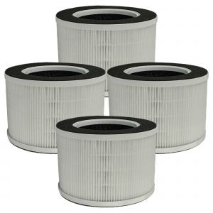 vhbw 4x Filtre &agrave; air compatible avec Medion MD 19778 purificateur - multicouches pr&eacute;filtre + HEPA + charbon actif - Neuf