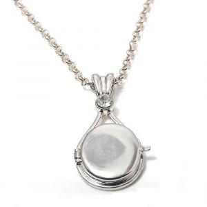 Collier M&eacute;daillon Sir&egrave;ne En Acier Inoxydable Argent&eacute;, Pendentif Sir&egrave;ne H2o, Bijou Pour Femmes Et Filles (W) - Neuf