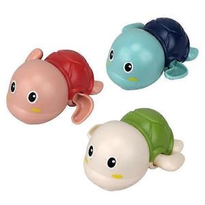 Lot De 3 Jouets De Bain En Forme De Tortue Nageuse Pour B&eacute;b&eacute;, Jouets De Piscine Flottants &Agrave; Remonter - Neuf