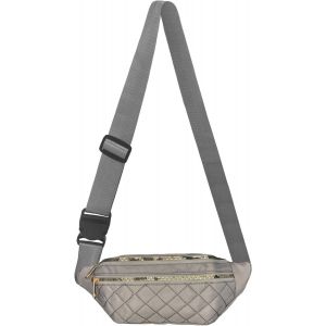 CAUC-Sac Banane Femme Fanny Pack Sac Bandouli&egrave;Re Tendance &eacute;L&eacute;Gant Petite Sacoche Femme La Mode En Nylon Avec 3 Poches &agrave; Fermeture &eacute;Claire Et Sangle R&eacute;Glable La Poitrine &agrave; La Hanche - Neuf