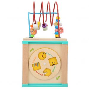 Jeu De Labyrinthe De Perles En Bois Pour Enfants, Montagnes Russes, Boite A Tresors, Jouet Educatif - Neuf