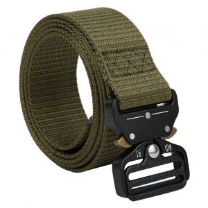 Nylon Extérieur Multifonction Sauvetage Rappel Descente Militaire Ceinture Robuste (Vert Armée) - Neuf