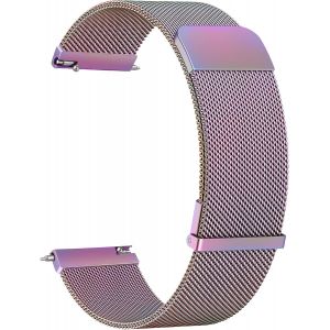 20mm 22mm Watch Strap For Smartwatch, Universal Metal Steel Mesh Replacement Bands Quick Release For Men Women (Multicolor, 20mm) - Neuf