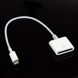 Cable adaptateur Apple Lightning vers 30 broches pour iPhone 5/iPod Touch 5/iPod Nano 7/iPad Mini (22 cm) - Neuf
