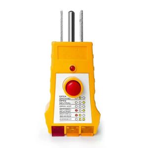 Testeur de prise pour produits de mise à la terre Testeur de prise avec GFCI Testeur de prise électrique Testeur de prise USplug - Neuf
