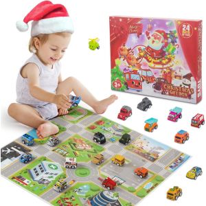 KAJGL-Calendrier De L'Avent 2024 Voiture,Jouet Enfant 2 3 4 5 6 Ans Voiture Enfant 2-6 Ans Garçon Cadeau Garcon 2-6 Ans Petite Voiture Enfant 2-6 Ans Cadeau Anniversaire 2-6 Ans Garcon De Noël - Neuf