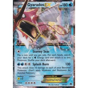 Carte Pokemon - Gyarados Ex ( Leviator Ex ) - 26/122 - Ultra Rare - Xy9 Rupture Turbo - Version Anglaise - - Neuf