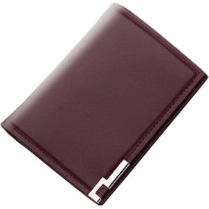 Portefeuille Court Tendance De Couleur Unie Pour Homme,Sac &Agrave; Main Ouvert,Plusieurs Emplacements Pour Cartes,Pochette Pour Femme Avec Porte-Ch&eacute;quier (Caf&eacute;,Taille Unique) - Neuf