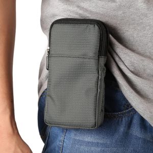 KALANKA-Sacoche de Ceinture Téléphone Homme, Sac à Main pour Téléphone Portable, Multiples Étui Ceinture Vertical Sac à Bandoulière Sac Randonnée Homme Coque Poche Portefeuille avec Clip et Boucle de - Neuf