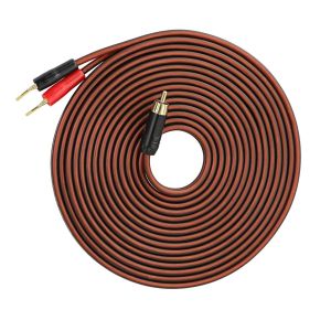 MEVRONISSHOP-C&acirc;ble de haut-parleur RCA vers fiche banane - C&acirc;ble de haut-parleur RCA m&acirc;le &agrave; prise double broche C&acirc;ble Audio (5M) - Neuf