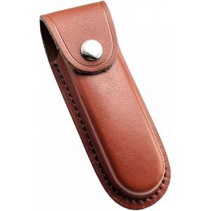 Etui Couteau Cuir,Gaine De Couteau Étui,Gaine De Couteau De Chasse,Gaine Couteau Poche Avec Boucle De Ceinture À Fermeture À Pression Pour Couteau De Poche Pliant(Sans Couteau) (Brun) - Neuf