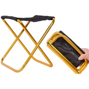 Chaise Pliante D'extérieur En Aluminium, Tabouret, Siège De Pêche/Camping, Chaise De Pêche Pliante Ultra-Légère - Neuf