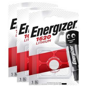 ENERGIZER Lot de 3 Blisters de 1 Pile Lithium CR 1620 3V - Neuf