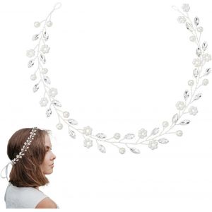 Kal-Serre Tete Bandeaux De Mariage En Cristal Bandeau En Strass Bijou De Cheveu Accessoires De Cheveux Pour La Mariée Diamant Blanc Pour Lady Female Et Woman X05029 - Neuf