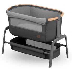 Max Iora Berceau Cododo, Lit Cododo Bebe Pliable, 0-6 Mois, 9 Kg Max, 4 Inclinaisons Et 5 Hauteurs, Syst&egrave;me Coulissant, Matelas Confort, Grand Panier, Facile &Agrave; Transporter, Essential Graphite - Neuf