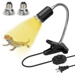 Lampe Chauffante R&eacute;glable Pour Reptiles Et Tortues, Culot E27 - Neuf