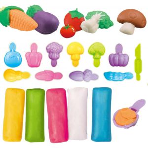 ERYI-19 Pièces Pate À Modeler Sets, Ferme Maraîchère - Outils Pour Plasticine, Outil Pétrissage Bricolage, Accessoires D'Argile, Jouet Enfant 3 4 5 Ans, Cadeaux Créatifs Pour Garçons Et Filles - Neuf
