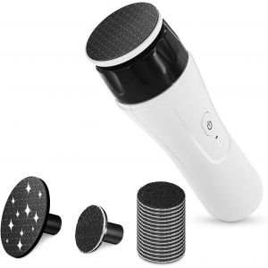 Kalanka-Râpe À Pieds Electrique Rechargeable Rapeuse Pieds Pédicure Lime Pieds Anti-Callosités Peau Morte Corne Soins (Blanc) - Neuf