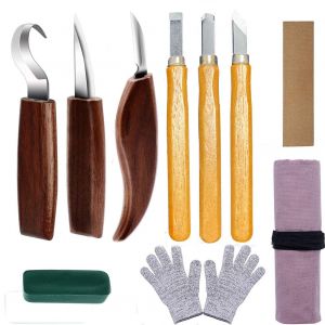 Ciseaux À Bois, 10 Pièces, Outils De Sculpture, Ciseaux À Bois Améliorés Pour La Sculpture Sur Bois, Charpentiers, Outils De Sculpture - Neuf