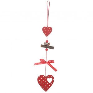 Pendentifs en bois saisonniers décor de Noël suspendus avec noeud papillon - Neuf