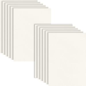 Chenquansarl-Lot De 10 Feuilles De Feutrine Blanche A4 De 2 Mm D'&eacute;paisseur Pour Travaux Manuels Et Arts - Carr&eacute; En Feutre Rigide Pour Couture Et Projets De Bricolage - Feutre D'automne - Pour Hallowe - Neuf