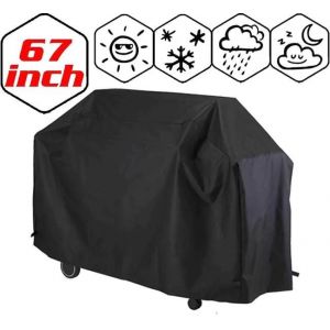 Housse Barbecue, Bache Barbecue, Couverture Imperméable de Barbecue, Couvercle de Gril, Bache de Protection BBQ Anti-UV/Anti-l'eau - 170x61x117cm - Neuf
