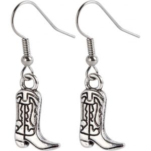 Kal-1 Paire De Boucles D'oreilles Bottes, 1 Sac &Agrave; Bijoux, Accessoires Cowboy Femme, Boucles D'oreilles Bottes Cowgirl, Boucles D'oreilles Cowboy Western, Boucles D'oreilles Vintage - Neuf