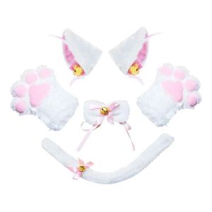 Costume Cosplay Avec Pattes, Collier Queue De Cheval, Oreilles De Chaton - Neuf