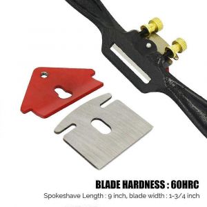 9 Spokeshave de plan réglable Travail du bois Raboteuse à main Élagage Outils à main Outil de ciseau à bois avec vis / lame - Neuf