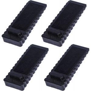 Asfasfq-Cale Porte Sol Caoutchouc, 4 Pièces Antidérapante Bloc Arrêts De Portes Durables Butee De Portail Bloque Butoir De Porte Empilables Pour Tous Types De Sols En Intérieur Et Extérieur - Neuf