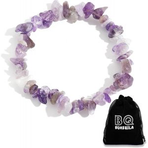 Loc-Bracelet En Pierre Pr&eacute;cieuse Naturelle En Cristal-V&eacute;ritables Pierres De Yoga-Bracelet De Perles-Cadeau Pour Fille Et Femme - Neuf