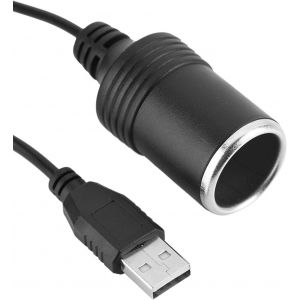 Adaptateur De Convertisseur De Prise Allume-Cigare De Voiture,Cordon Usb,De 5 V &Agrave; 12 V,Adapt&eacute; Pour Enregistreur De Conduite,Chien &Eacute;lectronique,Chargeur De Voiture - Neuf