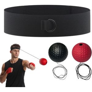 Kalanka-Punching Ball Articles D'entraînement Pour Boxe Accessoire De Sport D'entrainement De Réflexe 2 Boules + Sac De Rangement - Neuf