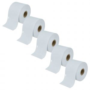 vhbw 5x Rouleau d'&eacute;tiquettes 62mm x 106mm (250 &eacute;tiquettes) remplacement pour Dymo S0929110 pour &eacute;tiqueteuse blanc - Neuf