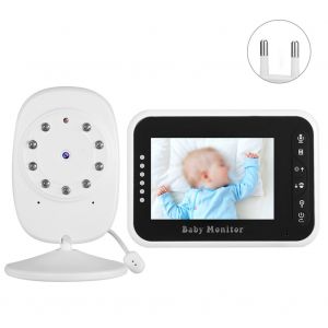 Camera video numerique sans fil avec ecran de 3,5 pouces et vision nocturne infrarouge, moniteur pour bebe, 100-240 V - Neuf