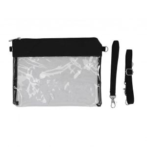 2024Sac à bandoulière transparent PVC transparent conception zippée sac de messager à bandoulière durable imperméable pour le shopping - Neuf