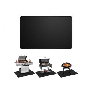 Tapis de protection pour barbecue ignifug&eacute; et imperm&eacute;able de 165 x 99 cm pour terrasse - Neuf