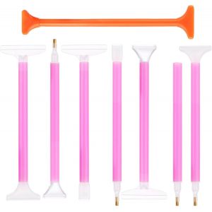 Ayuhr-8 Pièces 5d Diamant Peinture Fournitures Stylo Ensemble En Plastique Broderie Art Point Perceuse Outil Artisanat Diy Accessoires - Neuf