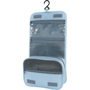 KALANKA-Trousse de Toilette, Pliable Grande Trousse de Toilette Voyage pour Hommes et Femmes,Multifonction Imperméable Sac Cosmétique Organisateur de Voyage avec Crochets - Neuf