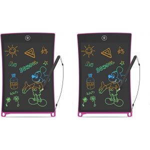 Eryi-Tablette Dessin Enfant 8,5 Pouces Ecriture Lcd Et Tablette Magique Enfant Pour Les Enfants Avec Une Ligne Colorée Et Plus Lumineuse,Grands Cadeauxs Pour 3 4 5 6 7 Ans Garçons Filles (Rose) - Neuf