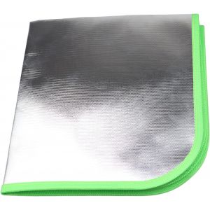 Mat anti-feu carr&eacute; pour barbecue r&eacute;sistant jusqu'&agrave; 843&deg;C - Protection contre huile/eau r&eacute;utilisable pliable en CM-Id&eacute;al terrasse/jardin/planches-Format:50x50cm - Neuf
