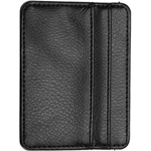 Portefeuille Porte-Cartes De Cr&eacute;dit,En Cuir Pu Ultra Fin,Porte-Cartes Bancaire,&Eacute;tui Mince Et Minimaliste Pour Cartes De Cr&eacute;dit,Protecteur De Carte Pour Hommes Et Femmes(Noir) - Neuf